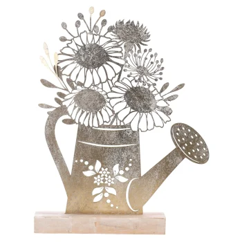 Hot Gieter Deco Metaal 34 Cm Gold Wash