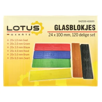 Online Lotus Glasblokjes Set 120-delig Assorti