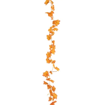 Fashion Guirlande Blad Maple Oranje 175 Cm