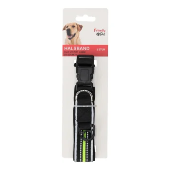 Clearance Friendly Pet Halsband Clip Zwart 25mmx25-32cm