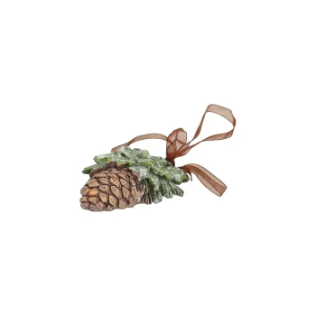 Online Hanger Dennenappel Groot Groen 9 Cm