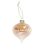 Hot Hanger Glas Bal 8 Cm Koper