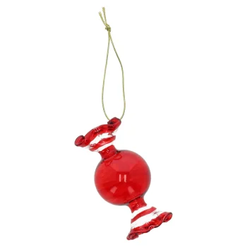 Hot Hanger Glas Snoep Rood