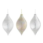 Discount Mica Decorations Hanger Glas Zilver Goud 13cm