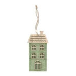 Hot Hanger Huis Groen 14 X 7 Cm