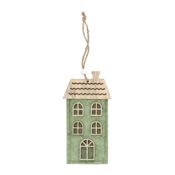 Hot Hanger Huis Groen 14 X 7 Cm