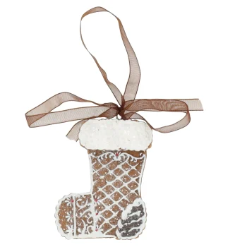 Outlet Hanger Sok Gingerbread Wit 8 Cm