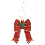 Outlet Hanger Strik Rood Goud 9 X 10 Cm