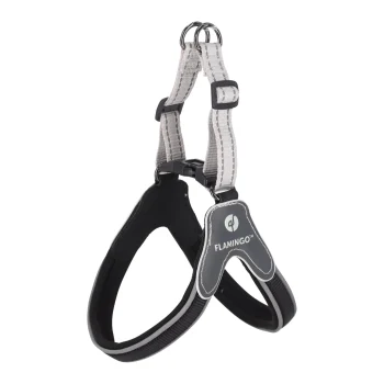 Best Flamingo Harnas Hilka Easy Grijs M 25mm 45-55cm FP