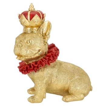 Sale Hond Met Kroon Goud 28 Cm
