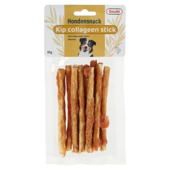 Outlet Smulti Hondensnack Collageen Kip Stick 85g