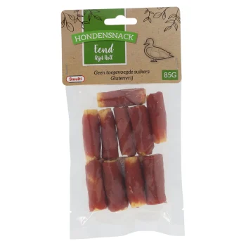 Online Smulti Hondensnack Eend+rijst Roll 85g