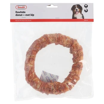 New Smulti Hondensnack Kip Donut 20cm