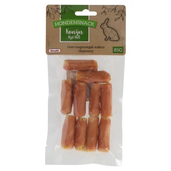 Discount Smulti Hondensnack Konijn+rijst Roll 85g