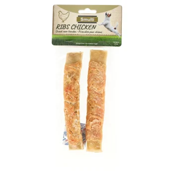 Online Smulti Hondensnack Rib Kip 17cm 2st