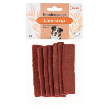 Clearance Smulti Hondensnack Strip Lam 85g