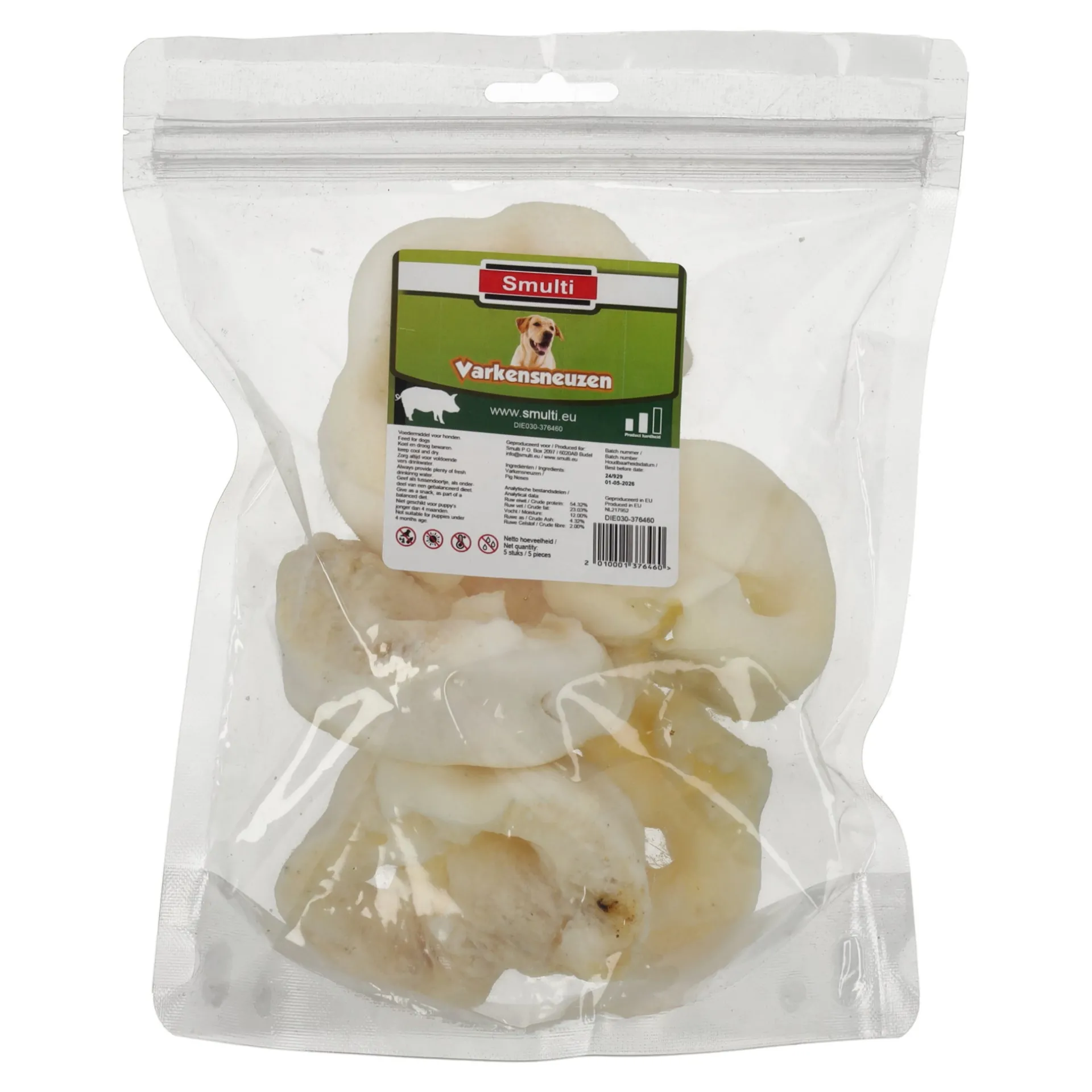hondensnack-varkenssnuit-wit-5-JxngFVLY-2.webp Outlet Smulti Hondensnack Varkenssnuit Wit 5st
