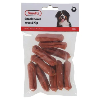 Clearance Smulti Hondensnack Worst Kip 100gr