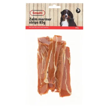 Discount Smulti Hondensnack Zalm Marmer Strips 85 G