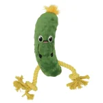 Discount Friendly Pet Hondenspeelgoed Augurk+touw Groen 30cm