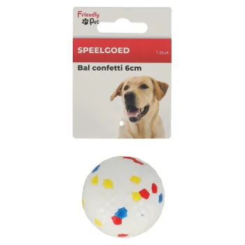Online Friendly Pet Hondenspeelgoed Bal Confetti 6cm