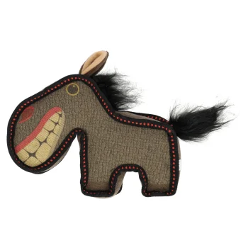 Hot Flamingo Hondenspeelgoed Dunko Ezel Bruin 8x27x20cm