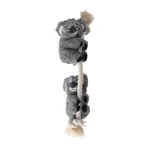 Online Friendly Pet Hondenspeelgoed Hangta Koala + Touw Grijs S 40cm
