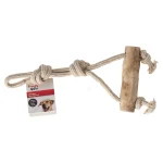 Outlet Friendly Pet Hondenspeelgoed Java Hout Stok + Trektouw Bruin