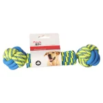 Discount Friendly Pet Hondenspeelgoed Knoopbeen Blauw/geel 28cm