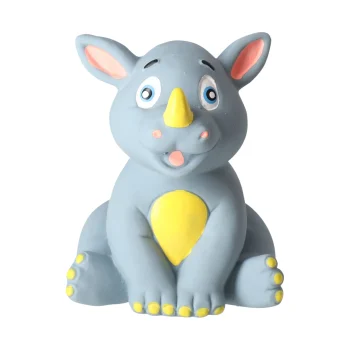 Clearance Friendly Pet Hondenspeelgoed Latex Neushoorn 9cm