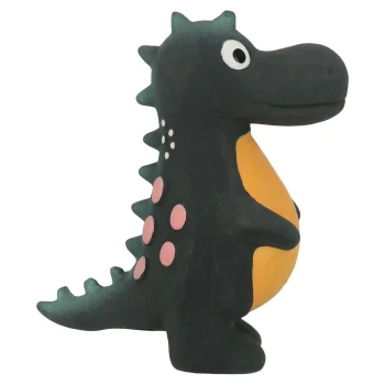 Hot Friendly Pet Hondenspeelgoed Latex Puga Dino Zwart S