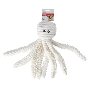 Discount Friendly Pet Hondenspeelgoed Octopus Wit 12,5x25cm