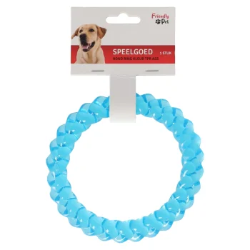 Online Friendly Pet Hondenspeelgoed Ring Kleur TPR Assorti