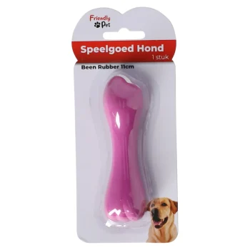 Fashion Friendly Pet Hondenspeelgoed Rubber Been 11cm