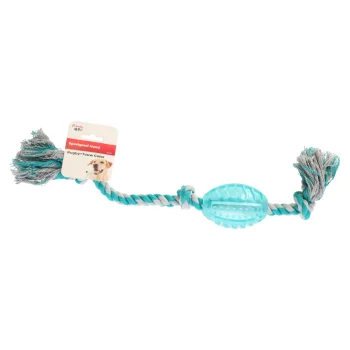 Best Friendly Pet Hondenspeelgoed Rugby + Touw Color