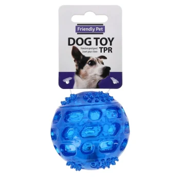 Online Friendly Pet Hondenspeelgoed TPR Bal LED 7.5cm