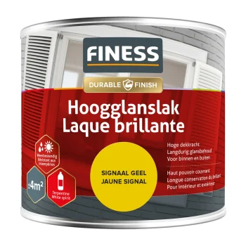 Outlet Finess Hoogglans Signaal Geel 1423 250ml