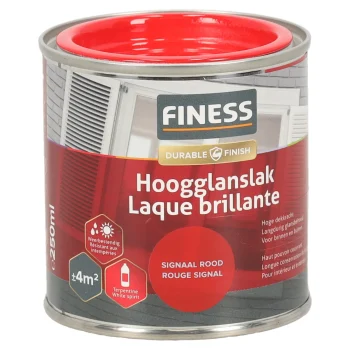 Hot Finess Hoogglans Signaal Rood 1431 250ml