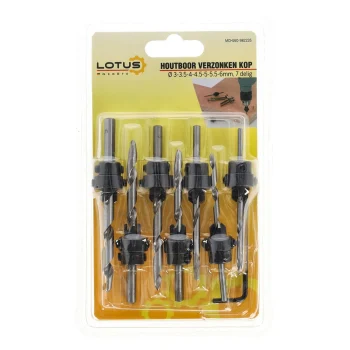 Clearance Lotus Houtboor Verzonken Kop 7-delig