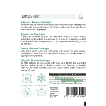Online Horti Tops HT Snijmoes Blauwe Groninger