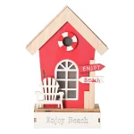 New Natural Collections Huis Van Hout 12 X 6 X 18 Cm - 3 Assorti