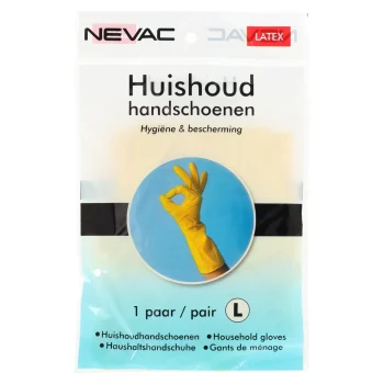 Outlet Nevac Huishoudhandschoen Latex 9/L
