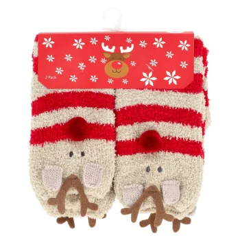 Hot Huissok Rendier Gestreept One Size