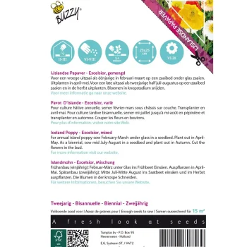 New Buzzy IJslandse Papaver Mix