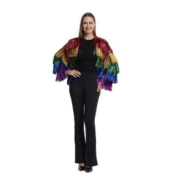Discount Van Cranenbroek Jas Tinsel Regenboog S