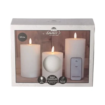 Sale Lumineo Kaars 3D Lont Wit 3st