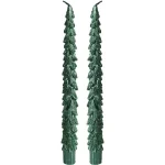 Clearance Decoris Kaars Diner Boom 25 Cm Groen 2st.