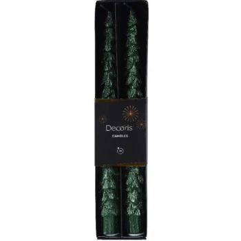 Clearance Decoris Kaars Diner Boom 25 Cm Groen 2st.