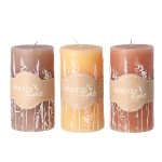 Hot Boltze Lights Kaars Graser 13 Cm 3 Assorti Oranje