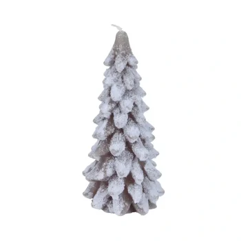 New Decoris Kaars Kerstboom Licht Bruin 20 Cm